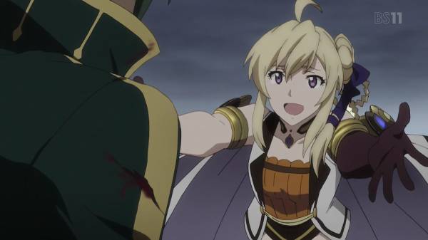 巫女チーズ グランクレスト戦記17話 両雄 弓兵 シルーカの雷と炎 死出の案内 仕りましょう のアイシェラ エマとルナ アーヴィンの様々な総攻撃を受けても突撃なミルザー 一騎討ちでテオは守りに徹する持久戦で凄まじい強さを見せつけてきた