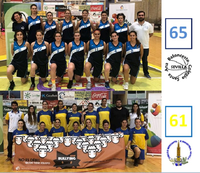SevillaFaB's tweet photo. ⛹️‍♀️🏀@StaAnaBasketSev 🥇 se hace nuevo con el 🏆Campeonato de Andalucía Sénior Femenino 2018. @CMIBasket 🥈 le disputa la gran final y se hace con el Subcampeonato (65-61)
ENHORABUENA A AMBOS CLUBS
💻 https://t.co/qSWkCUwR49 https://t.co/bE6pNq9moh