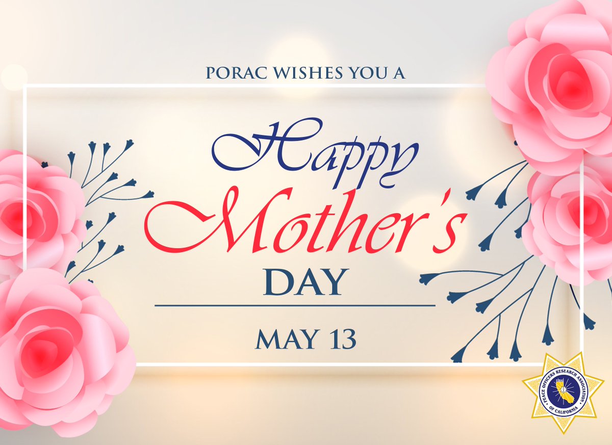 PORACalifornia's tweet photo. To all our moms out there โ today we celebrate YOU! Thank you for everything you do.
And to all our mothers who are not with us anymore - we remember you today.
And a special shout-out to #PoliceMoms! You are SUPERHEROES! Thank you for your sacrifice.
#MothersDay #MothersDay2018 https://t.co/twP37vIWfV