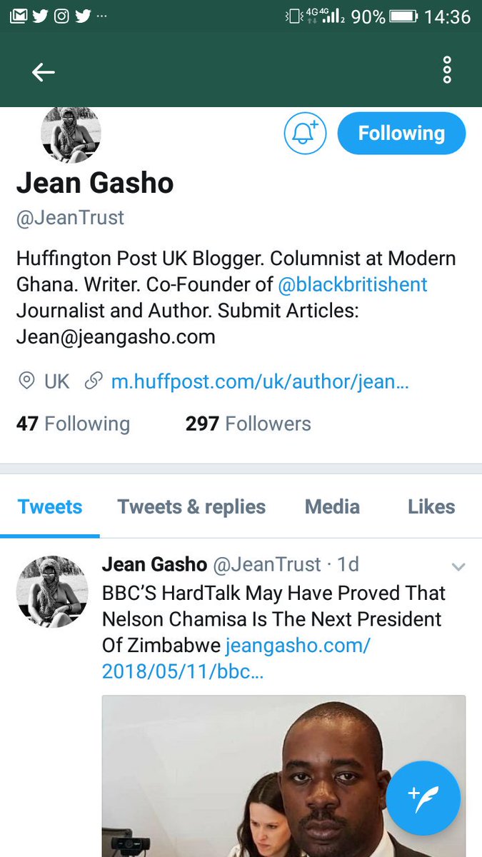 TkasereZambezi's tweet photo. BBC  HardTalk may have that prove Nelson Chamisa z di next President of Zimbabwe By Jean Gasho Co-founder of  @blackbritishent and she z Columnist  at Morden Ghana  kwete zvana @RoseofAcademe

https://t.co/Ubv5BB8PGT

@hwende @Chamisa2018 @myzimbabwenews @edmnangagwa @ProfJNMoyo https://t.co/45bilFbwNR