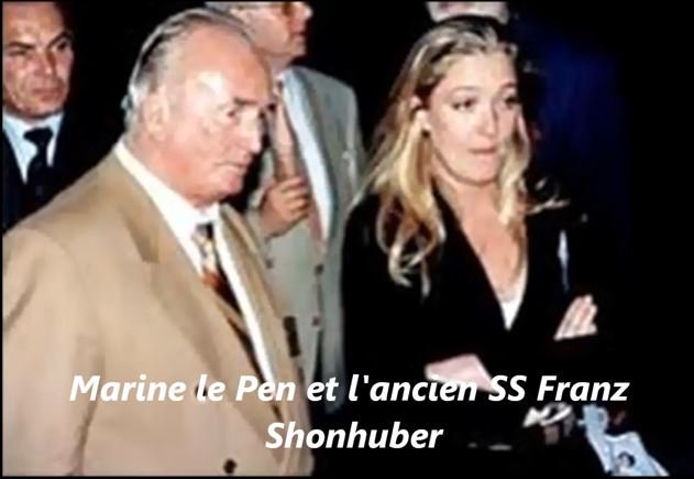 Résultat de recherche d'images pour "marine le pen avec d'ex nazis"