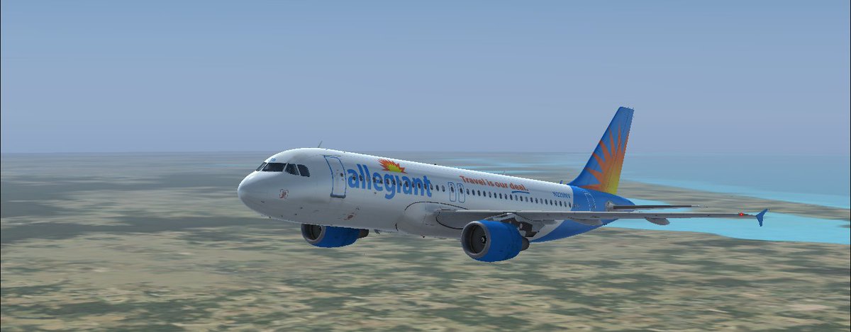 ajvan055's tweet image. Doing a another @Allegiant  flight in my flight sim today! Running AAY2920 from KVPS to KPIA. Using the @AerosoftGmbH A320 for this route. Flying on the @vatsim network. #flightsims