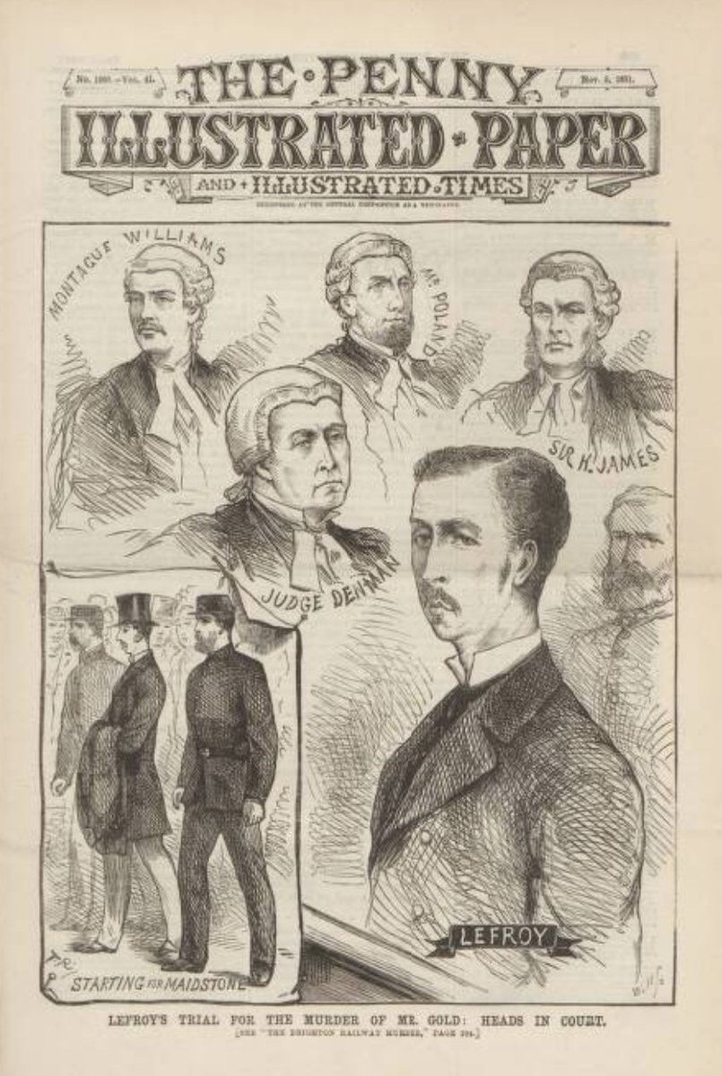 ... they did a pretty good job! Here's their reproduction of the Penny Illustrated Paper, plus a trial-related front page from the real periodical published in the 1880s when the film was set. The caption should be below the image, but aside from that it looks okay to me.