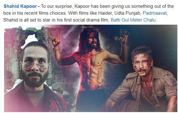 shahidkapoorFC's tweet photo. FEATURE - Bollywood Actors who do not step back from exploring different roles! https://t.co/kAzZKKZVp3
#SuperVersatile @shahidkapoor ❤️💯 https://t.co/aBKSFQAhn4