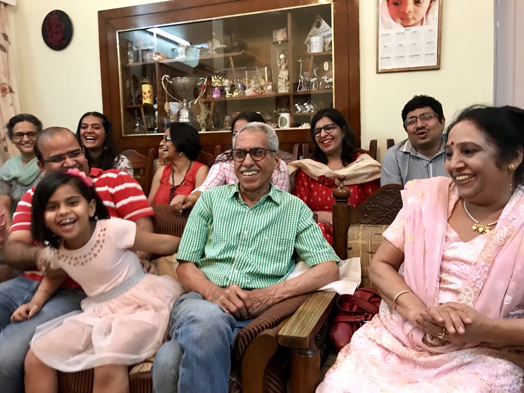PapaCJ's tweet photo. Performed in honour of Mrs Chopra at her home today. Loved entertaining her family and making both kids and elders laugh. 

#PapaCJHappinessProject https://t.co/eCS2xYYEZB