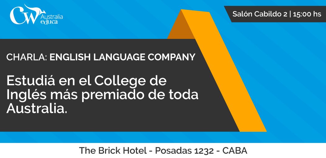Australia_Educa's tweet photo. No te pierdas esta interesante charla que realizará English Language Company, el 23 de mayo en nuestra feria CW Australia Educa!

Si aún no te inscribiste esta es tu oportunidad!

LINK DE INSCRIPCIÓN: https://t.co/MifZOJwCvh https://t.co/gteHHjujoU