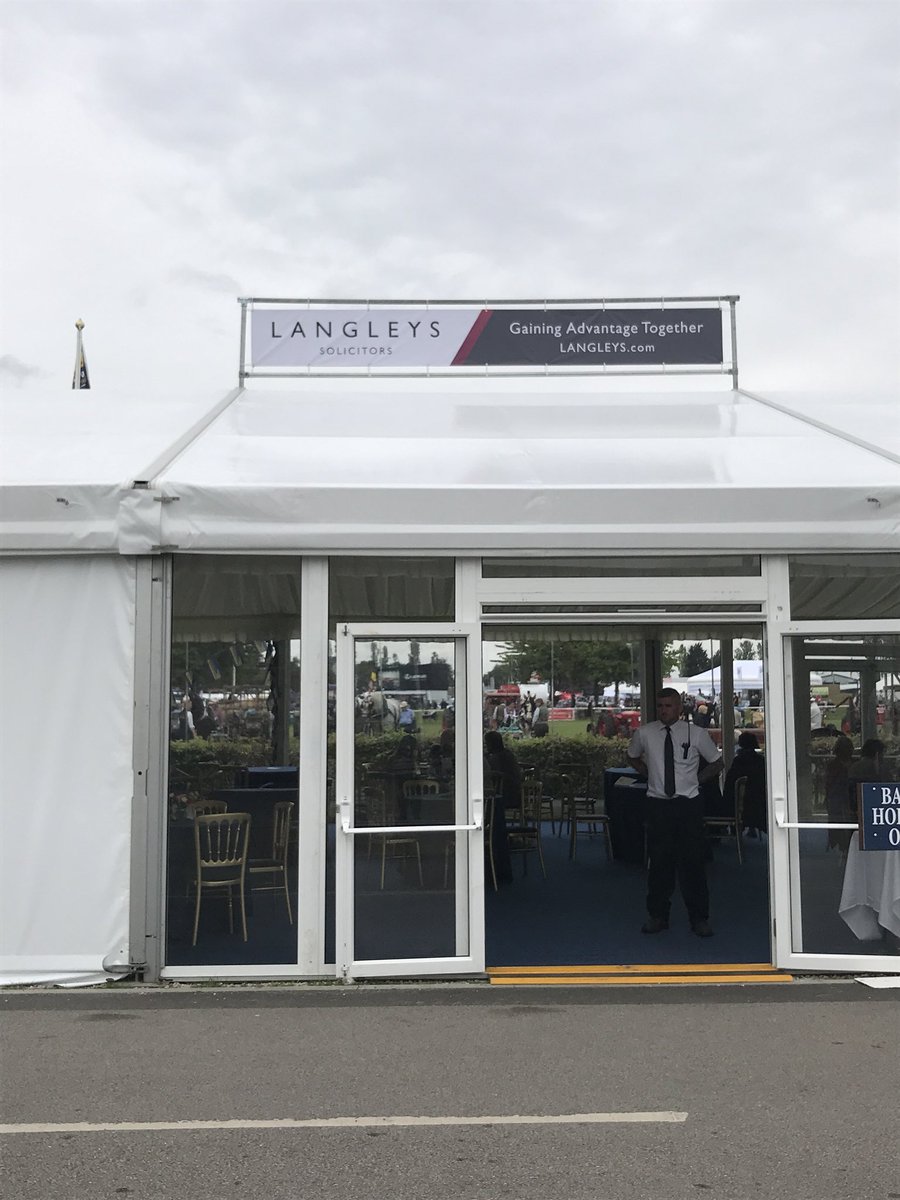 Fab day out at the Notts County Show - our new logo looking very smart on the members tent