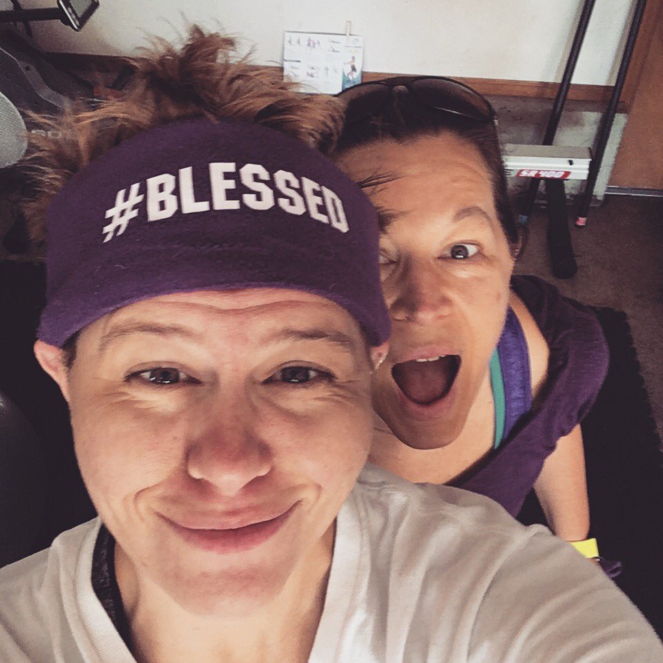drcompton's tweet photo. Morning workout time!! #sleepyfaces #shessoawake https://t.co/WvAHxD62Om