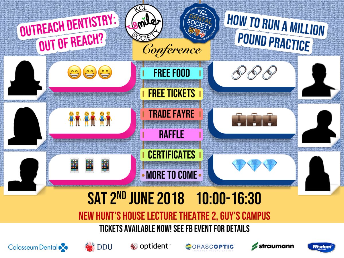 kclsmilesoc's tweet photo. TICKETS RELEASED! LIMITED NUMBERS AND 1 WEEK LEFT TO GET YOURS!
Speaker details will be released soon so keep your eyes peeled 👀 we've had tons of signups so there are limited tickets remaining. Link to buy tickets: https://t.co/3peY18Gbkb https://t.co/UwghjeokHf
