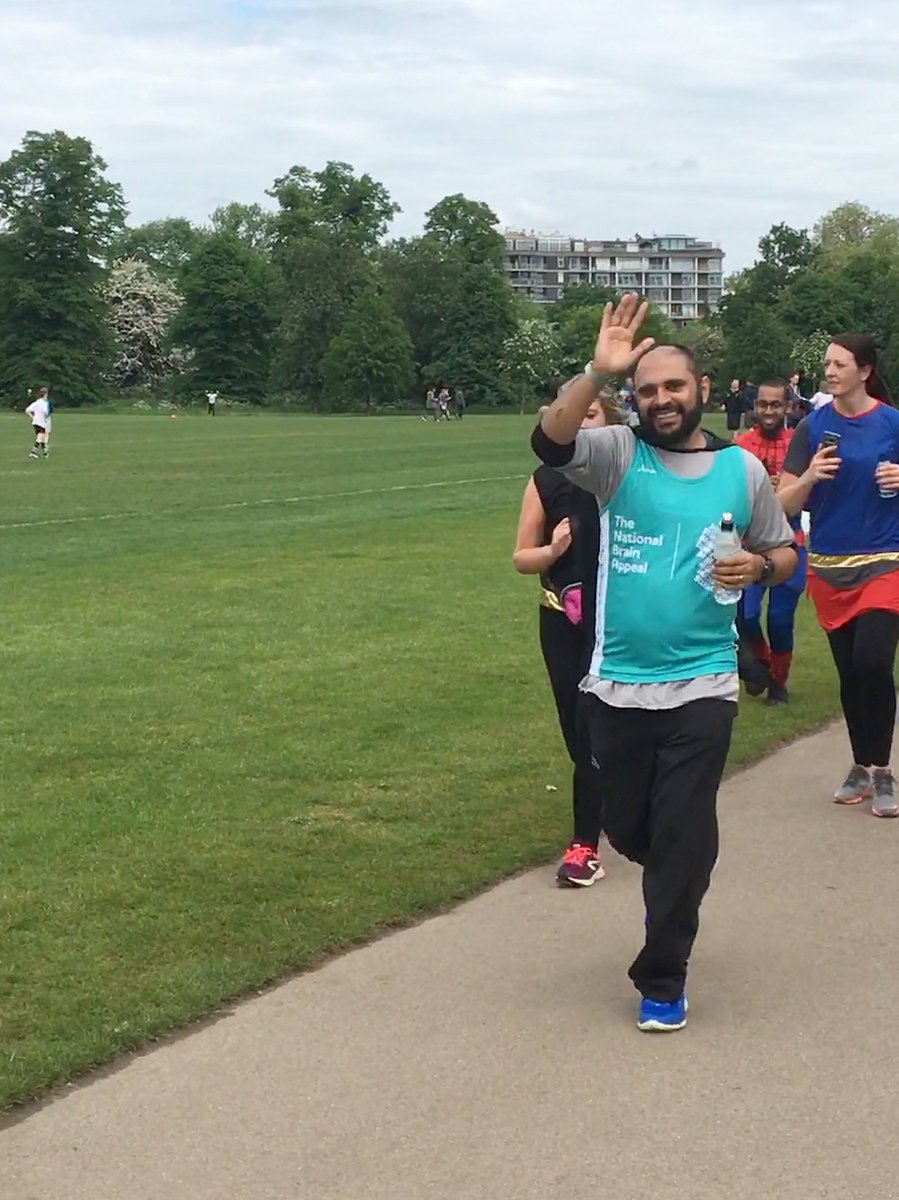 Dinabhad's tweet photo. My brother running 10k for @BrainAppeal a year and a half after being diagnosed with brain cancer. SO PROUD of him ❤️ #RunHeroRun https://t.co/7L1HljKdSD