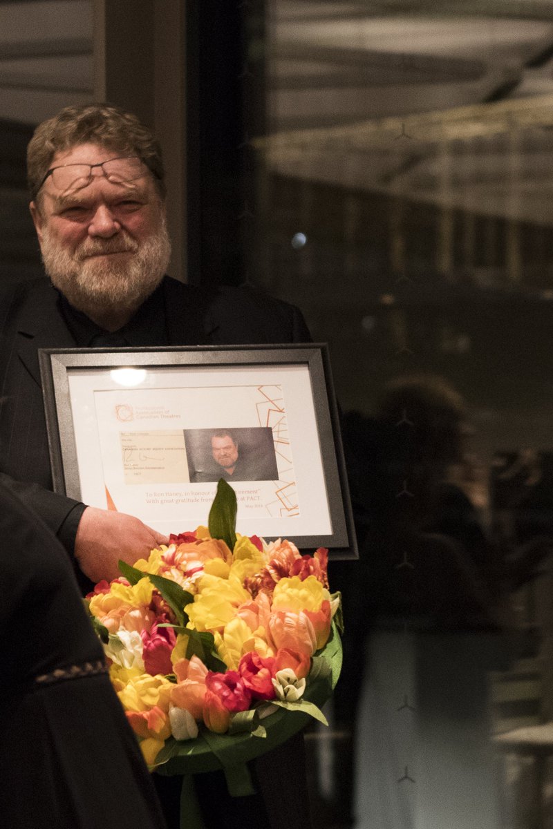 PACTtweets's tweet photo. At the #PACTcon2018 closing reception, we celebrated our legendary Labour Relations Specialist Ron Haney, who retired this week. Ron, thank you for your tireless work on behalf of theatres across the country, and for always helping us make our own fun at PACT. #CdnTheatre https://t.co/jw8CBilP2e
