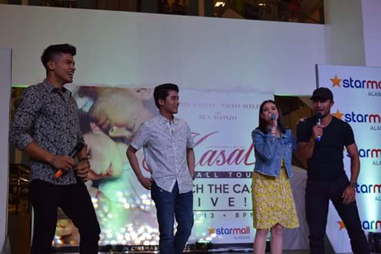 VinBuddies's tweet photo. Kasal Movie Tour at Starmall  Alabang with Vin Abrenica, Derek Ramsay and Bea Alonzo. #Kasal https://t.co/cr3MpFk7bU