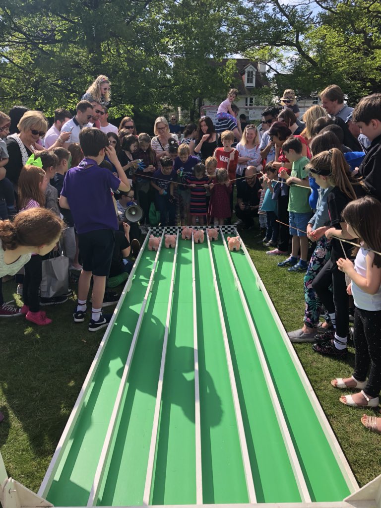 Dittonsfair's tweet photo. Come and join the fun at The Dittons Fair!!! Pig racing in full flow!! #AroundHW https://t.co/Qtgq49GJ6A