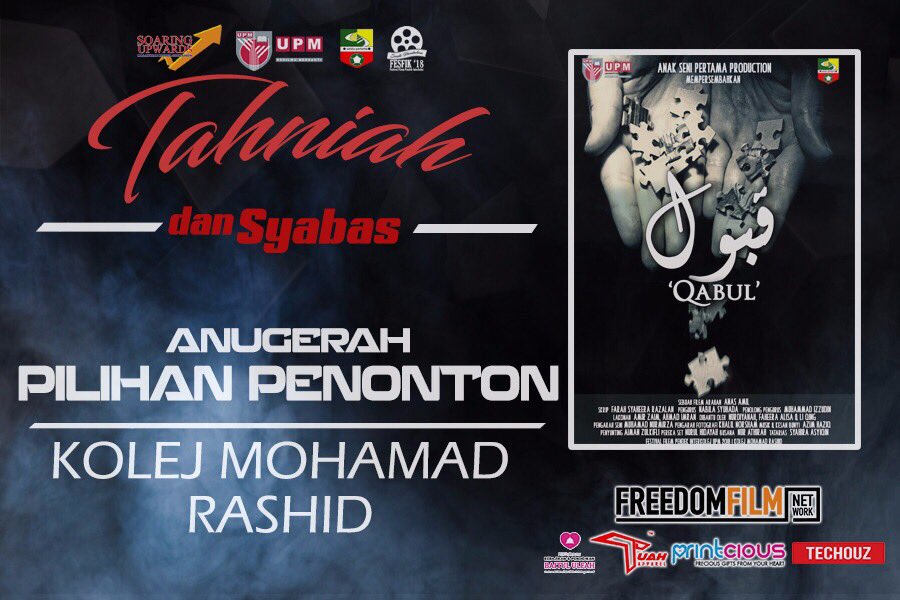 fesfikupm2018's tweet photo. Anugerah Pilihan Penonton https://t.co/ioQBTXKwPT