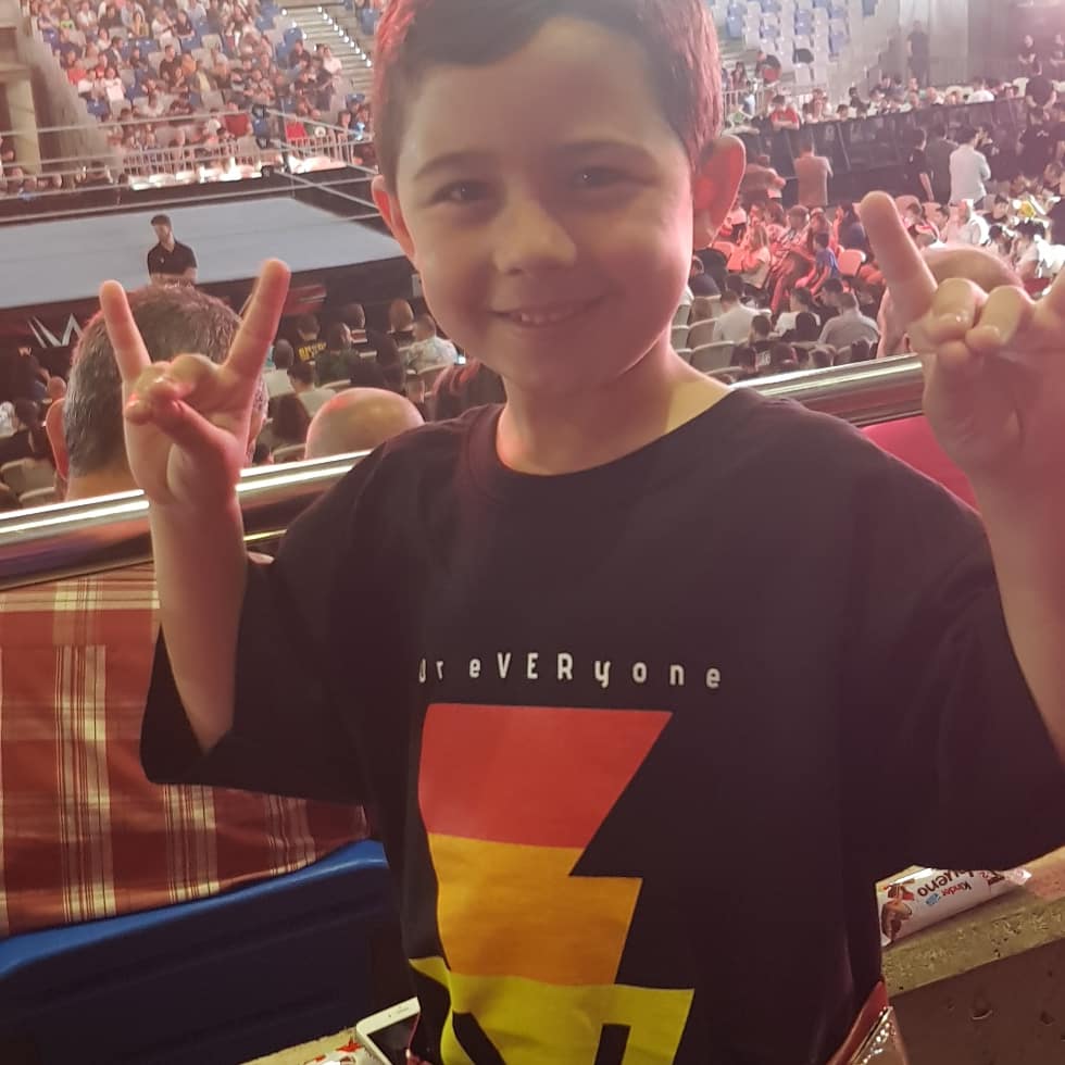KarlOlivero's tweet photo. @FinnBalor The #Balorclub has come all the way from Gibraltar to see you kick A%$# 👌 #wwemalaga
#letsgettheshowstarted #demonking https://t.co/9zmZx9uDp6