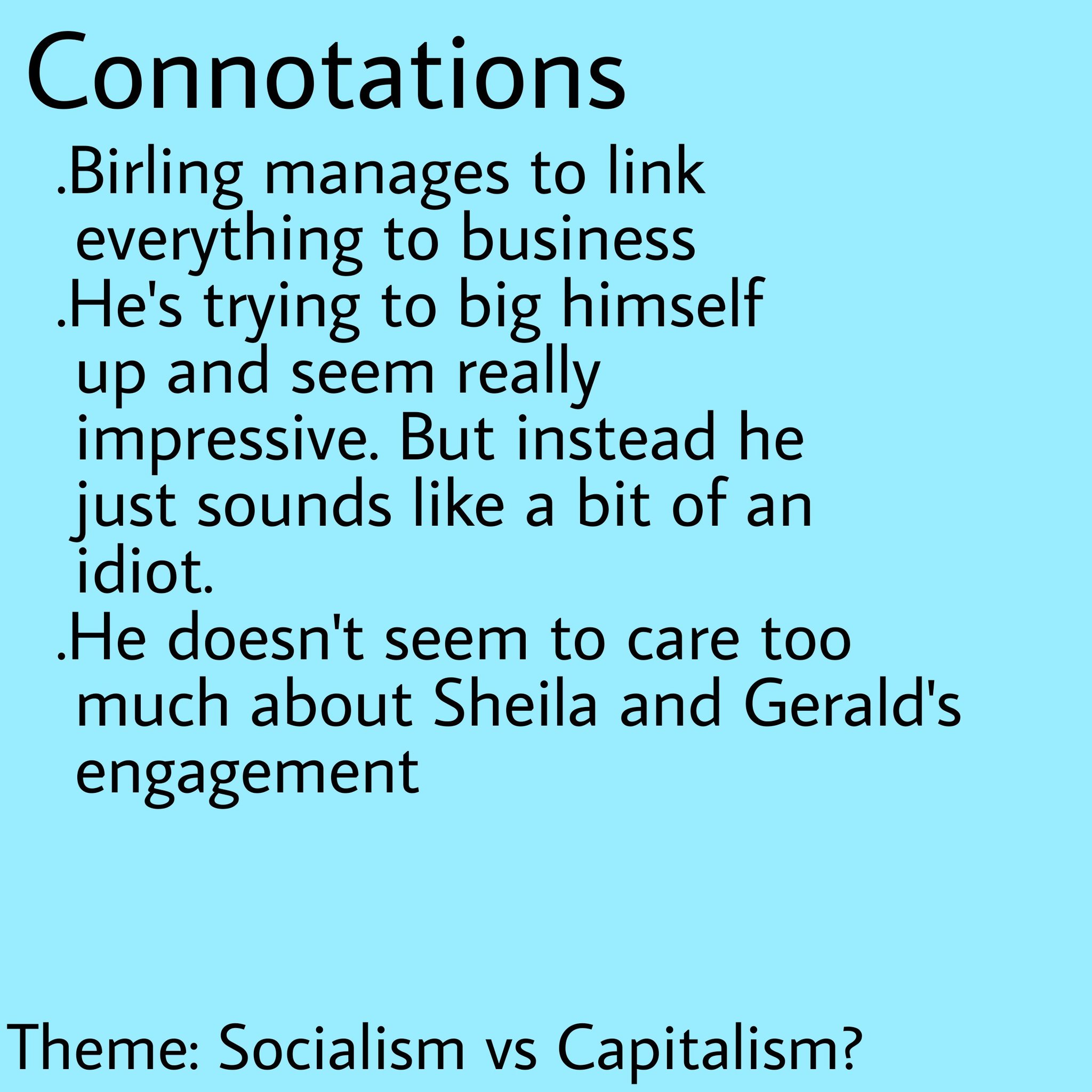 Laur Thread Of An Inspector Calls Key Quotes With Connotations Themes Etc Feel Free To Add More Gcses18 Aqa Twitter