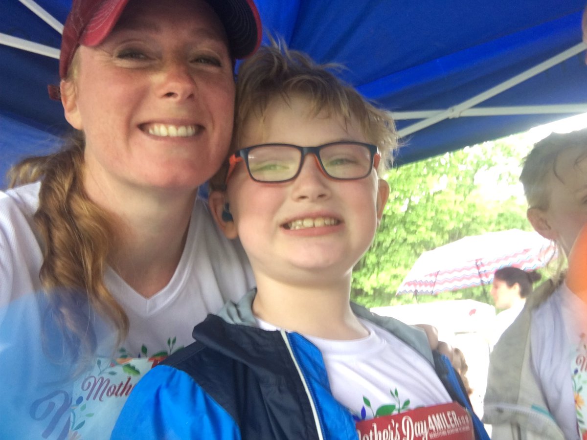kasklinefelter's tweet photo. Had a great Mother's Day run. Marshall ran 1 mile in 8:30 and Mckinley ran a 4 mile in 35 minutes.  She got 2nd place for 14 under girls. https://t.co/rOHfY0HsXO