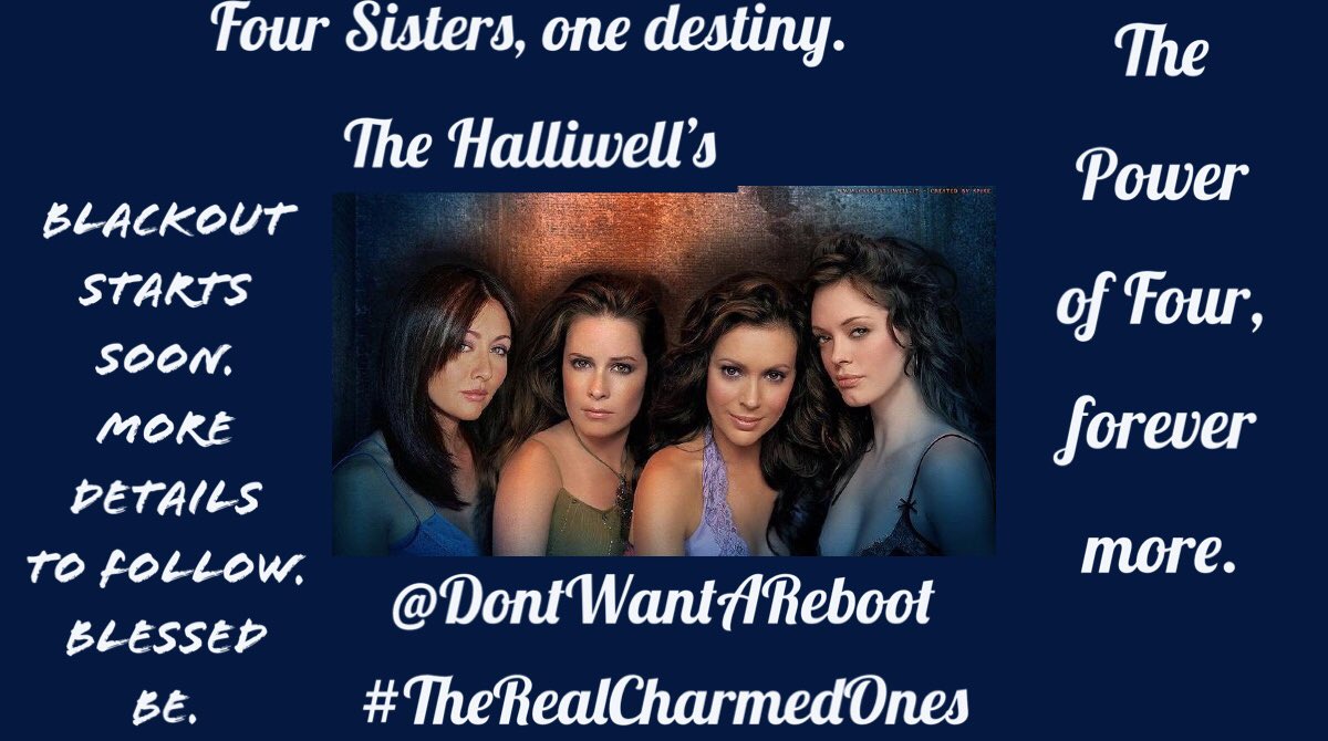 DontWantAReboot's tweet photo. 'Believe in yourself. Push your limits. Experience life. Conquer your goals & be happy.' Unknown
Happy Sunday #HalliwellFam
Shellie #DontWantAReboot #TheRealCharmedOnes #ThisIsNotCharmed https://t.co/ZTOre9G3KO