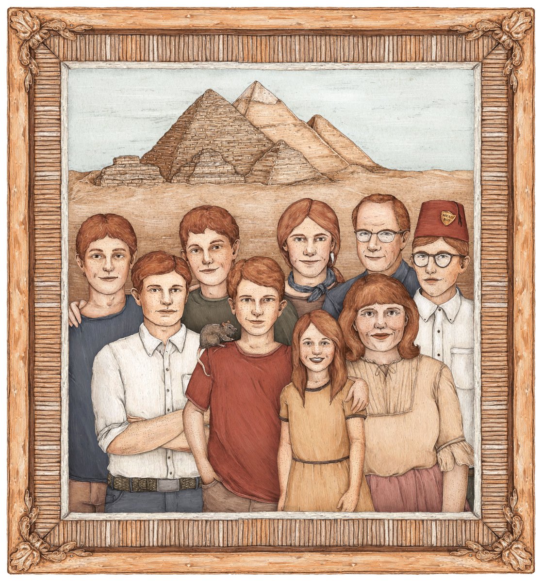 WilliamBWeasley's tweet photo. La famille Weasley en Égypte. https://t.co/Rpo54DPJY9
