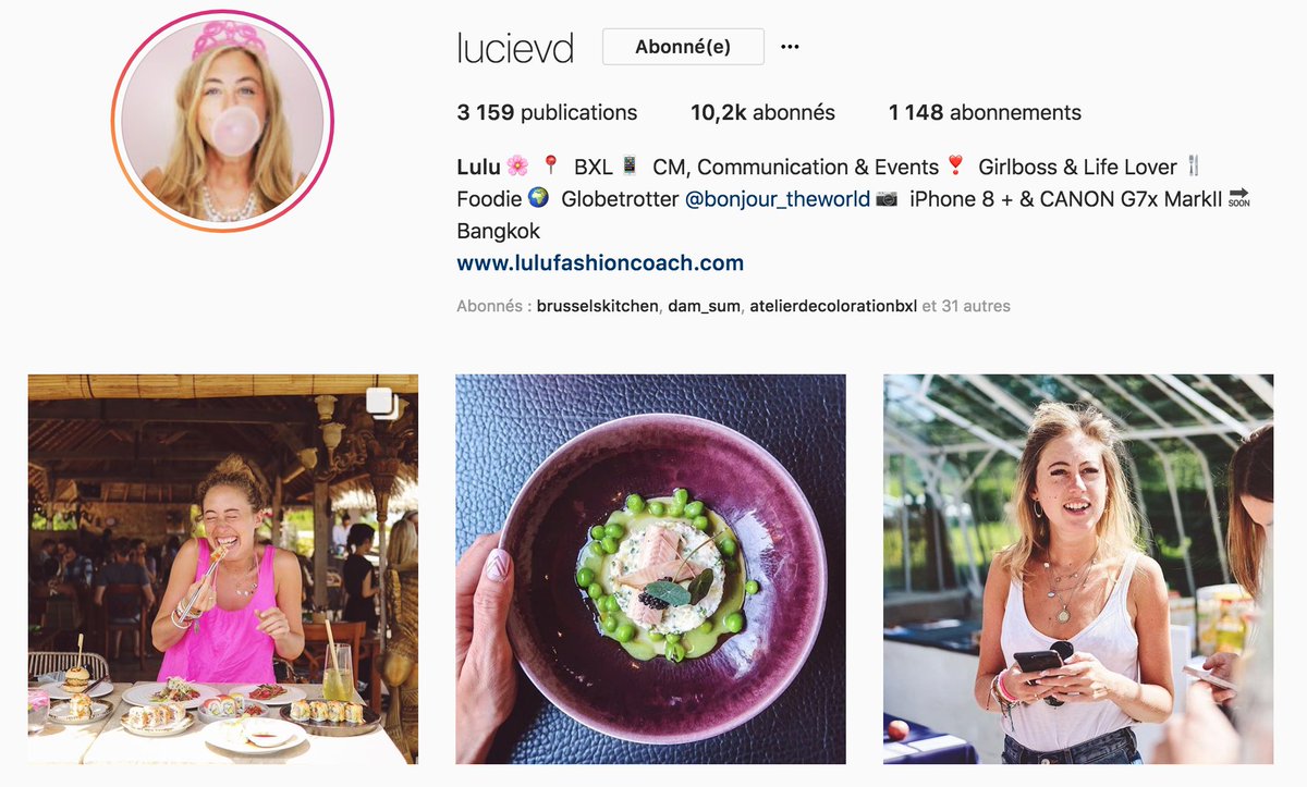 legraincoline's tweet photo. C'est tout en simplicité et en gardant sa personnalité, que @lucievd nous partage son quotidien. A travers un feed sympa, elle nous fait voyager et nous fait découvrir des restos branchés et tendances. C'est par ici que ça se passe ➡️ https://t.co/YECUUZu5CS 😍 #ISFSCLAB https://t.co/ghemb6ktre