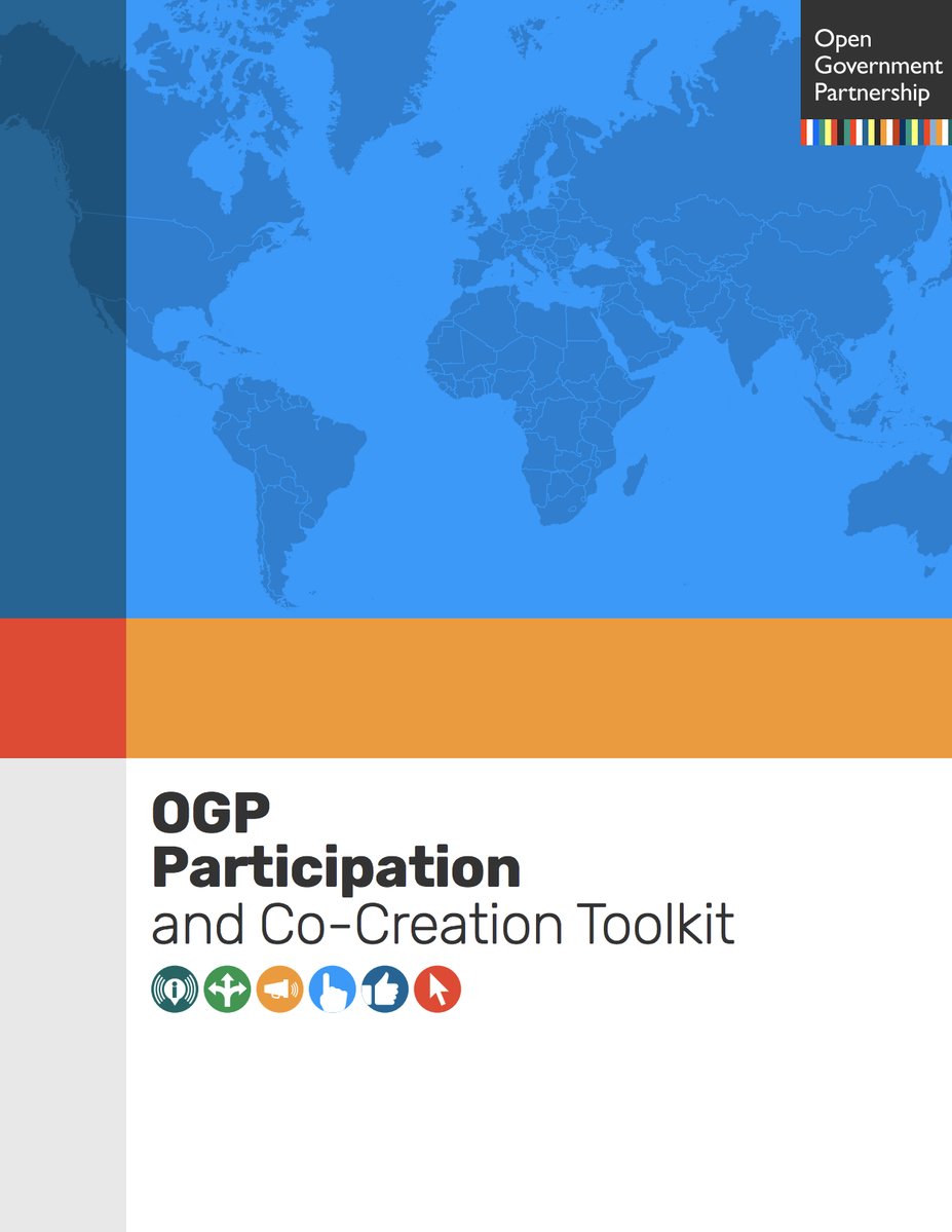 opengovpart's tweet image. Co-creation is at the heart of #OpenGov. We are pleased to share our Participation and Co-creation Toolkit, a compilation of good practices to help reformers in government &amp;amp; civil society strengthen co-creation processes! Learn more here: bit.ly/2G0o0vN #OpenGovWeek