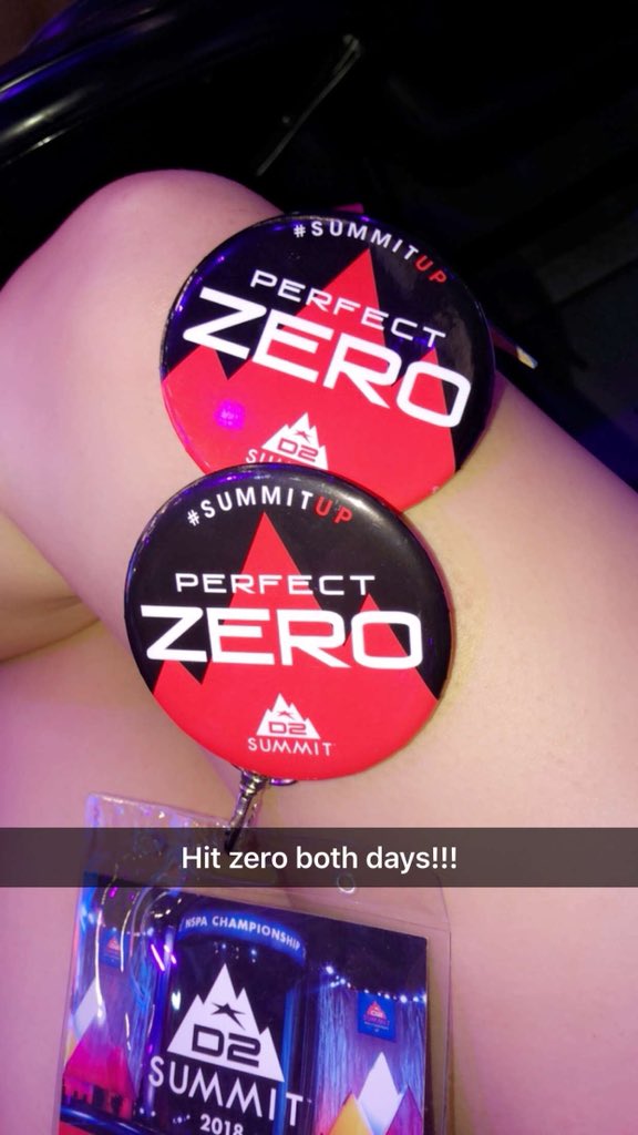 cheergirl0300's tweet photo. We hit zero both days!!!! #D2Summit #saspirit https://t.co/SPDhrfr5FA