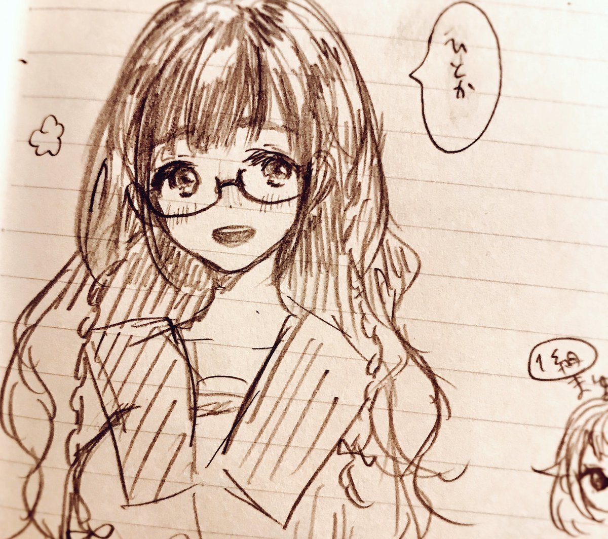 涼風ちゃん、アナログでの落書きの方が理想的にかわいい 