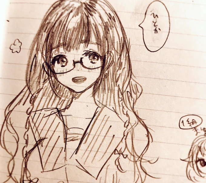 涼風ちゃん、アナログでの落書きの方が理想的にかわいい 