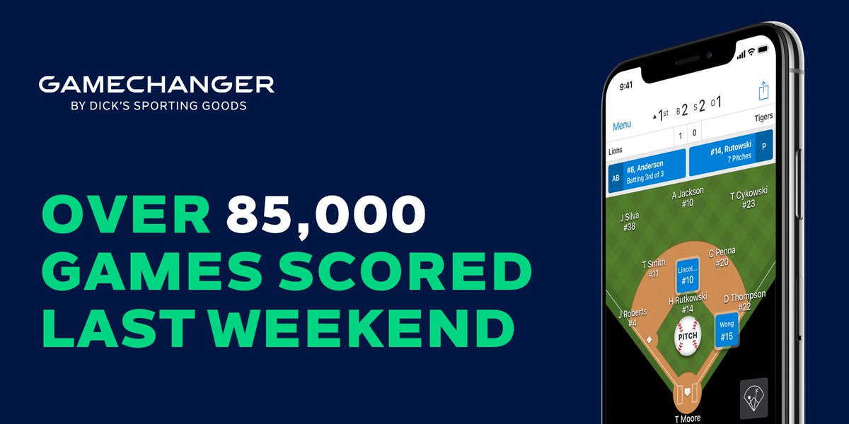 GetGameChanger's tweet photo. Over 85,000 games scored last weekend on GameChanger! https://t.co/JC6HKvjs7g