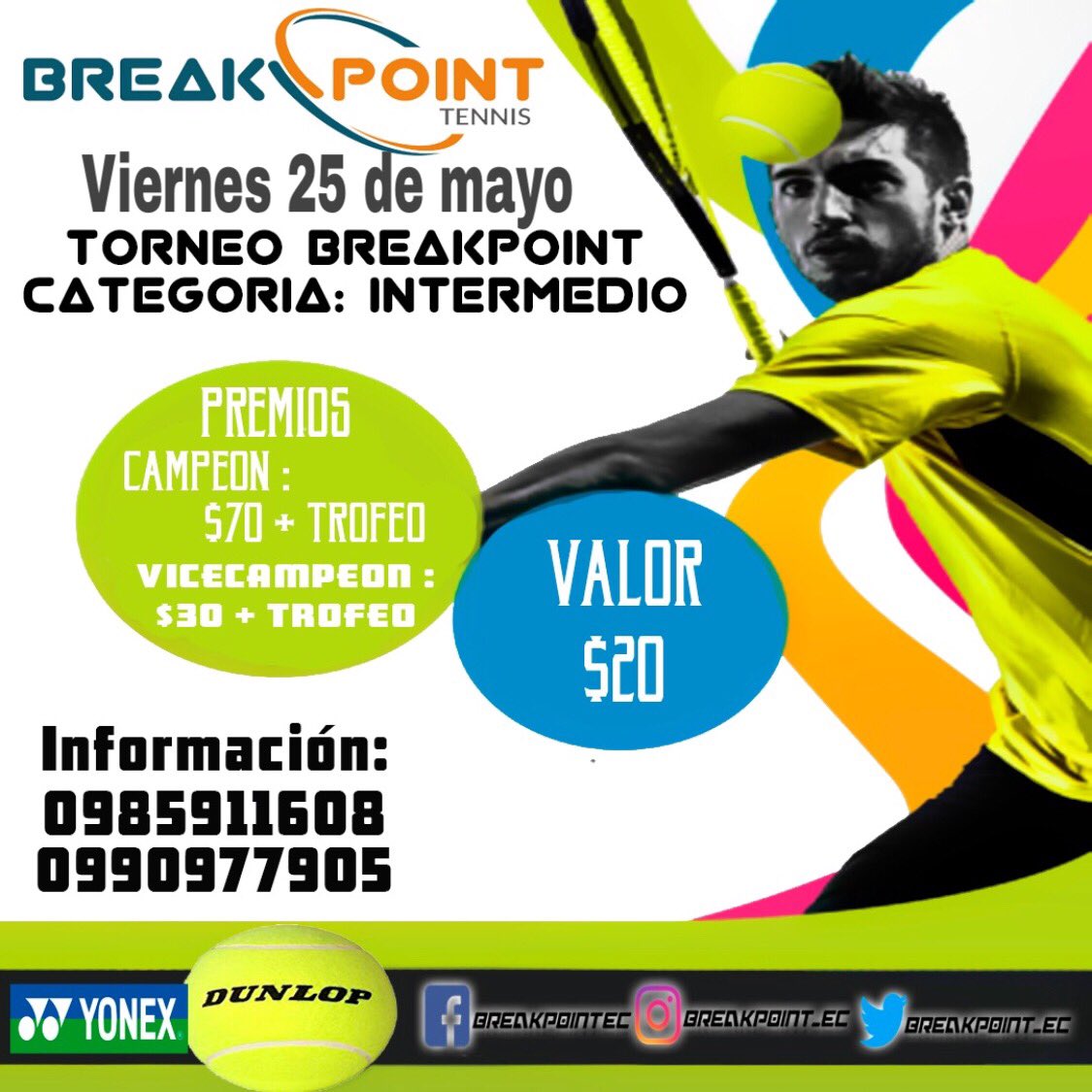 Breakpoint_ec's tweet photo. Torneo de #tenis #guayaquil
Categoría #Intermédio https://t.co/d7N0Jz3CQI