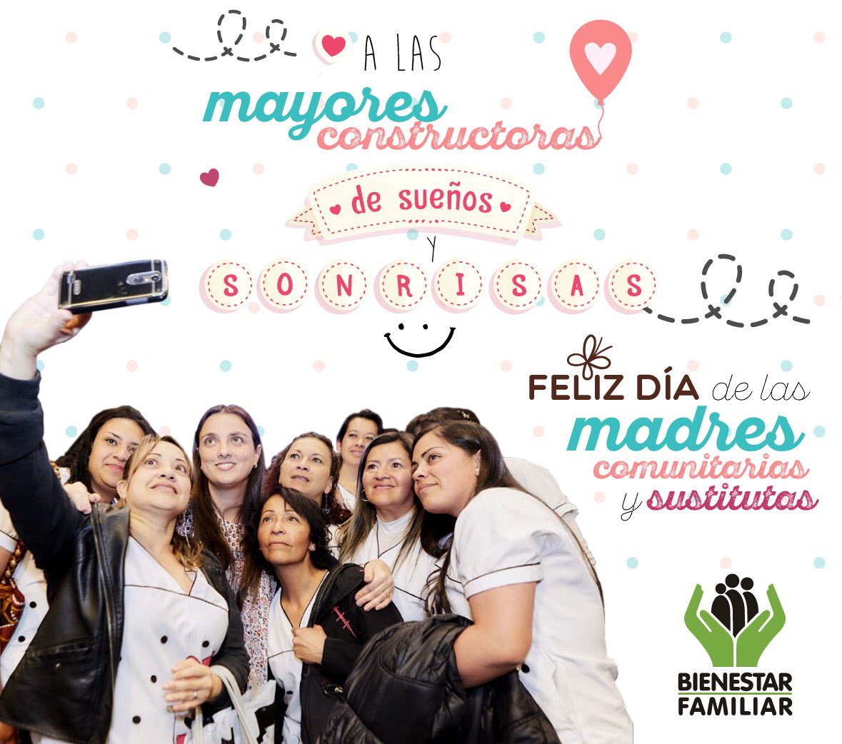 Feliz día a las madres comunitarias y sustitutas, que dejan su corazón en  cada acto de entrega y amor por los niños y niñas. Toda nuestra admiración  por ser símbolo de valentía,, image size:1179x1042