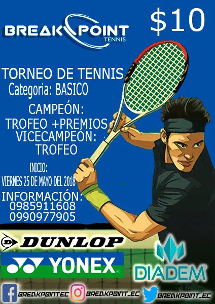 Breakpoint_ec's tweet photo. Recién empiezas a jugar #tenis y ya quieres sentir la emoción de jugar un #torneo 
Categoría: #basica 
#Guayaquil https://t.co/8EmzgDfu1w