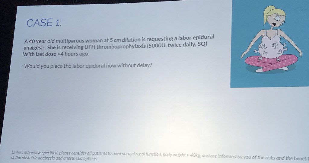 ruthi_landau's tweet image. #SOAPAM2018  @Lisa_Leffert    

To place or not to place an epidural for Labor analgesia ???