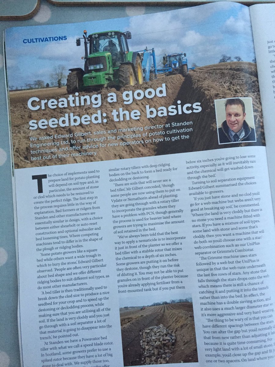 MattBultitude's tweet photo. Away in Lincoln this weekend. Enjoyed reading #PotatoReview - @edgilbert10 - I learnt that stones (in the soil) are a common problem and so de-stoning is an important part of the process ...
So we had plenty in common! https://t.co/udUgrMSGFS