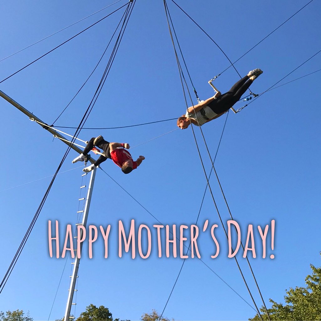 TrapezeSTL's tweet photo. Happy Mother’s Day to all the fly moms out there!
#flyingtrapeze #trapezestl #flymom #circusmom #mothersday #STL https://t.co/BW0wwBKjdt