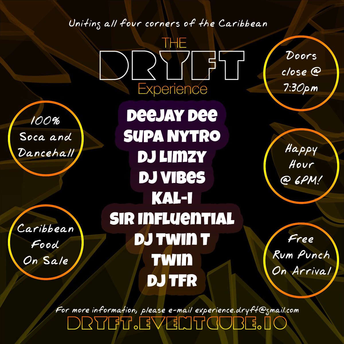 ChristinaSVO's tweet photo. The DRYFT Experience 🍻
•
What is DRYFT?
A daytime experience, uniting all four corners of the Caribbean!
 
https://t.co/K4wNTpFBq9

#DRYFT #TheDRYFTExperience https://t.co/TCq3yVoWoH