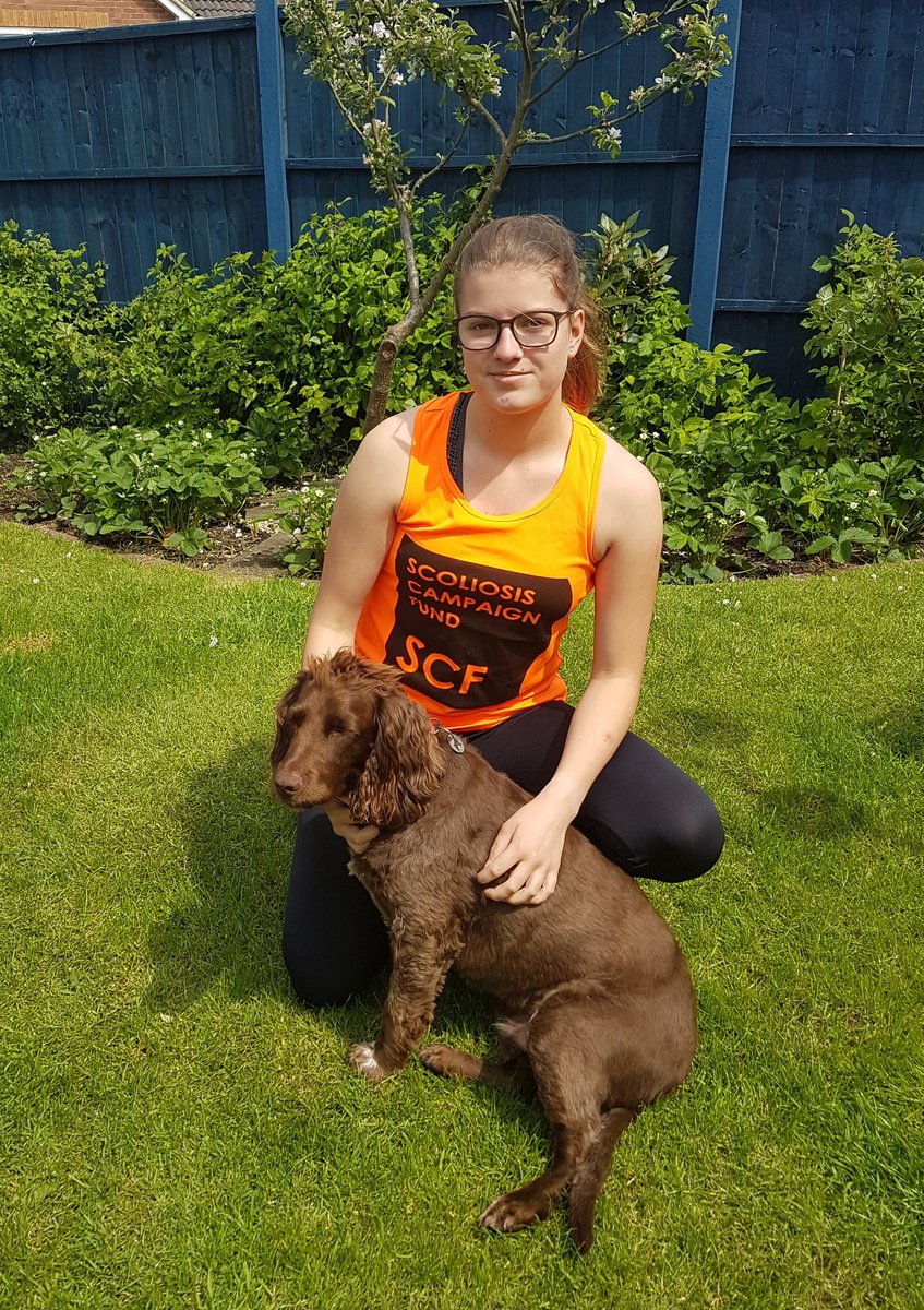 sailingsoph's tweet photo. Starting my personal training for the #clipperrtw raising money for #scoliosis as I go!
(Toffee is a good jogging buddy) https://t.co/HtUafkqDve