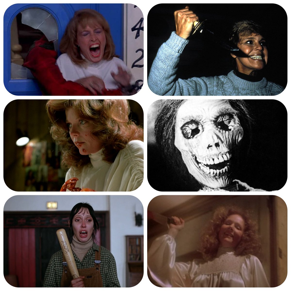 FinalGirlsHC's tweet photo. Happy Mother's Day to all the horror-loving Momma's! Which horror Mom reflects your parenting style?
#Marge #nightmareonelmst #MrsVorhees #fridaythe13th #Nola #TheBrood #MrsPerkins #Psycho #Wendy #TheShining #margaretwhite #carrie #horrormoms #mothersday #horror #womeninhorror https://t.co/91ydGlzKa7