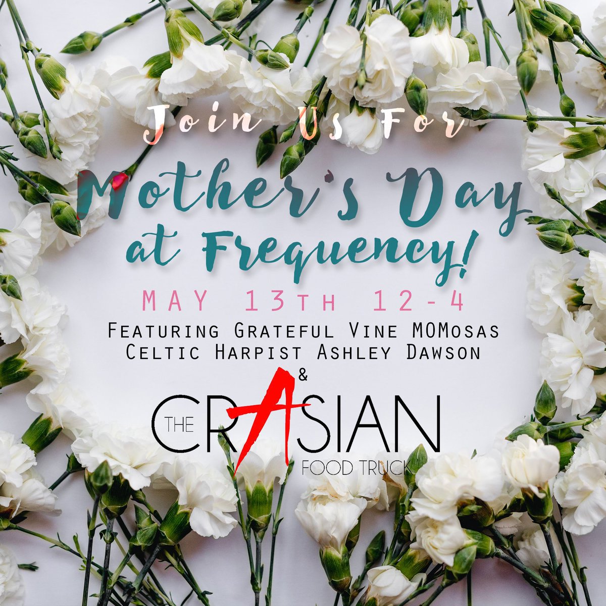 Couldn't have asked for a more GORGEOUS day to celebrate #Kelowna Moms! Bring YOURS by the Winery for special ✨Sparkling MOMosas, 🎶live #CelticHarp music from Ashley Dawson, and 👩‍🍳scrumptious eats by <a href="/crAsianfood/">crAsian food truck</a> from 12-4p! 🍷#kelownaEvents #mothersday #HappyMothersDay