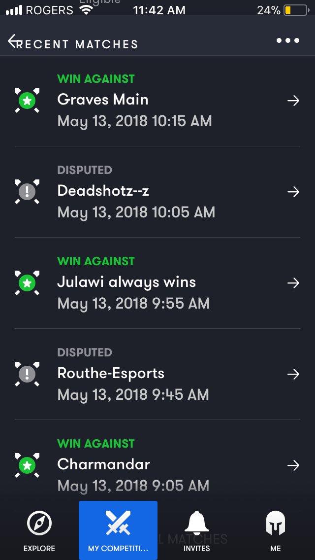 behalved's tweet photo. Showing “Im Back To GBs” decision to dispute all his loses. @GameBattles https://t.co/IlBPpHdBKW