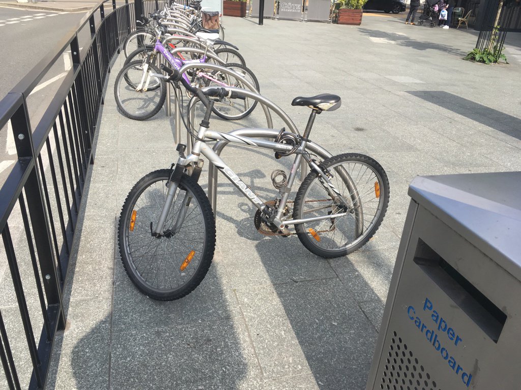 mattpoole's tweet photo. This is a photo I just took of my bicycle that I thought was stolen from the back garden last summer. Seems like I left it in town #utterutteruttercretin #drinkingfail https://t.co/Ntf0ZWoT9s