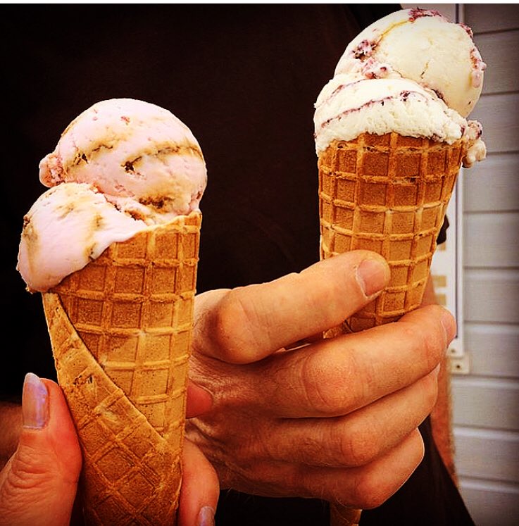 trillosofwhitby's tweet photo. We hope everyone had a wonderful weekend 😊🍦 Have you tried our wide range of ice cream flavours....? These are our blackcurrant and liquorice and our amaretto and black cherry #icecream #whitby @whitbywonderful @icecreamUK @PromoteYorks @foodyorkshire https://t.co/6ptWyRrvBc