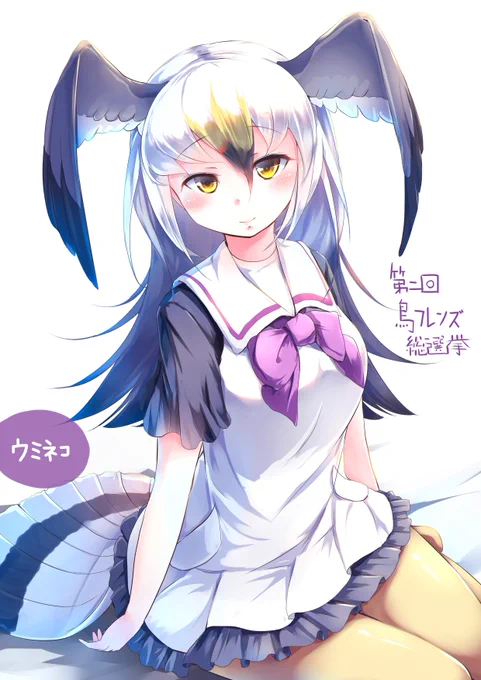 ウミネコちゃんかわいい 上位を目指して自票を投入 #第2回鳥フレンズ総選挙 