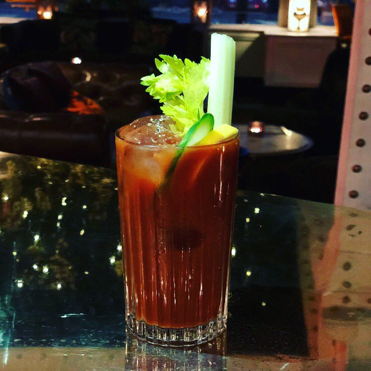 Start your #SundayClub night with a Bloody Mary! 

Vodka, tomato juice, lemon juice, Worcester sauce, Tabasco, salt, pepper, horseradish &amp; olive brine.👌

Or for something deliciously different you can always substitute vodka for tequila for a Bloody Maria….

#WorldCocktailDay