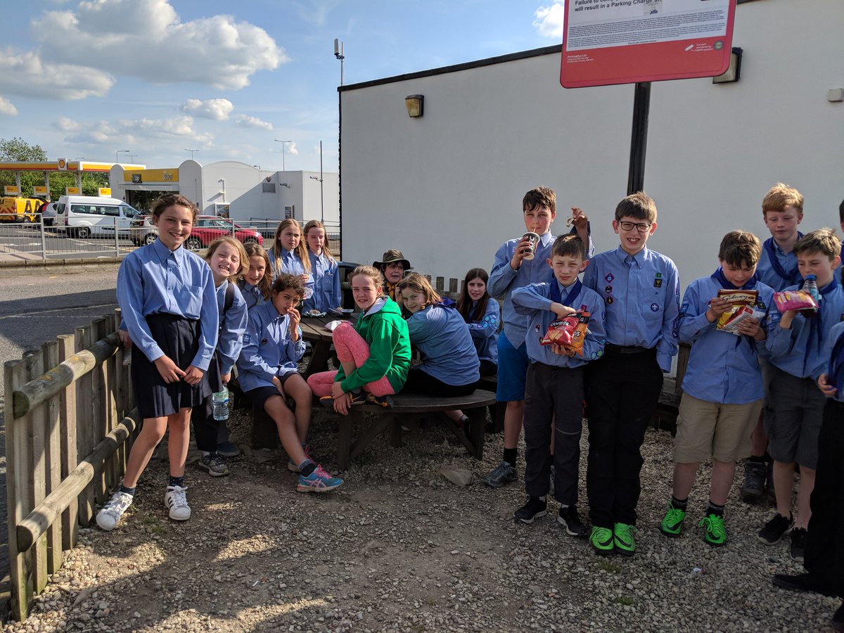 ETA 7pm at the hut. Stopped in Leicester for dinner.