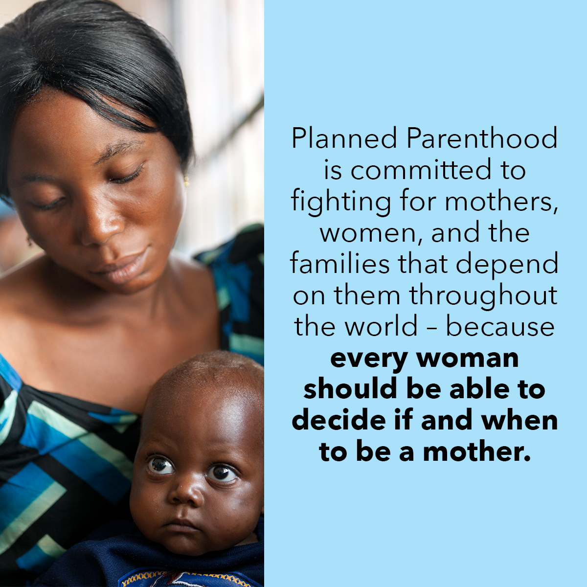 PPFA's tweet photo. Happy #MothersDay! Planned Parenthood is proud to celebrate mothers in the U.S. and around the world. We're committed to fighting for a world where all mothers can live healthy lives, and raise their children in peace. https://t.co/5XWiZzCGqj