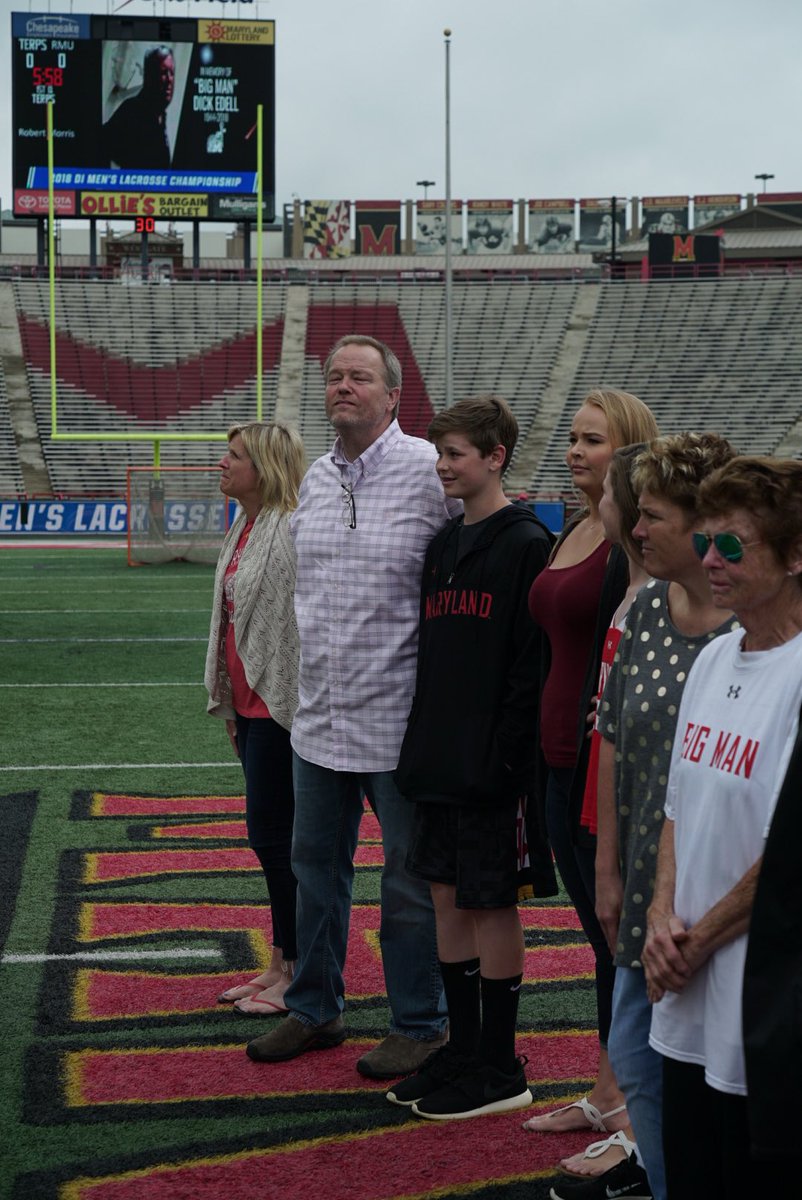 TerpsMLax's tweet photo. Thank you to the Edell family for joining us today as we honored “Big Man” prior to the game!
#BeTheBest // #ThisAndThese https://t.co/wsOsk7kSNF