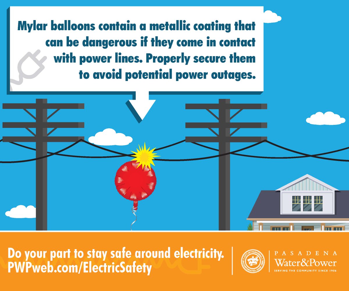 Pasadena Water Power On Twitter Happy Mother S Day From Pwp If You Bought Mylar Balloons For Today S Celebration Don T Forget To Tie Them Down To Prevent Potential Power Outages For More