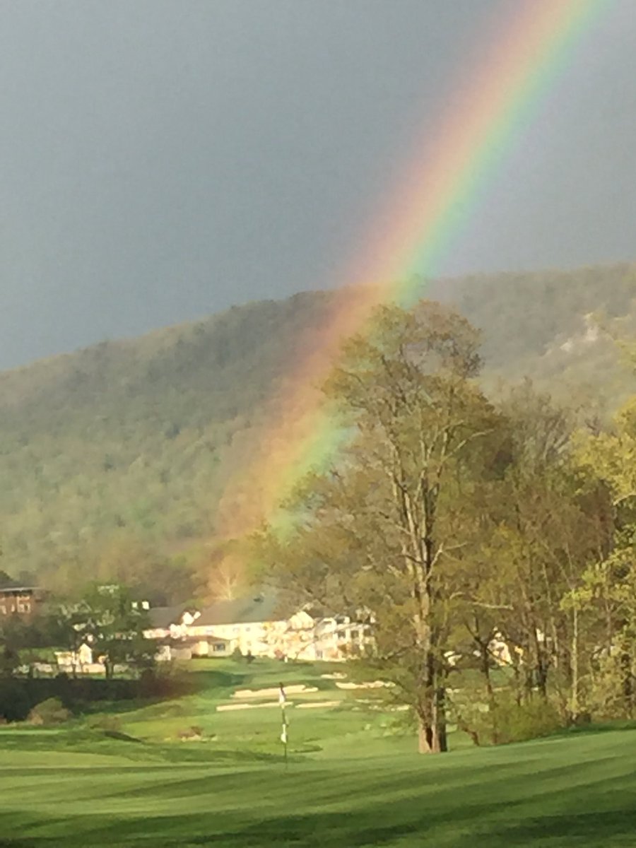 Spectacular view from the 15th green at the Bedford Springs Old Course.                                       #PGAProud 
#Godisgood