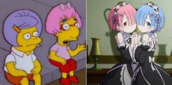 Dream_Butler_'s tweet image. Be careful of who you call ugly in middle school! Ha ha

#Anime #ReZero #Rem #Ram #Simpson